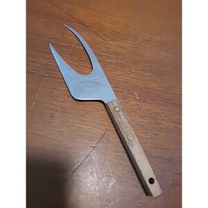 Vintage VERNCO JAPAN Wood Handled Knife THE VERNON COMPANY NEWTON IOWA